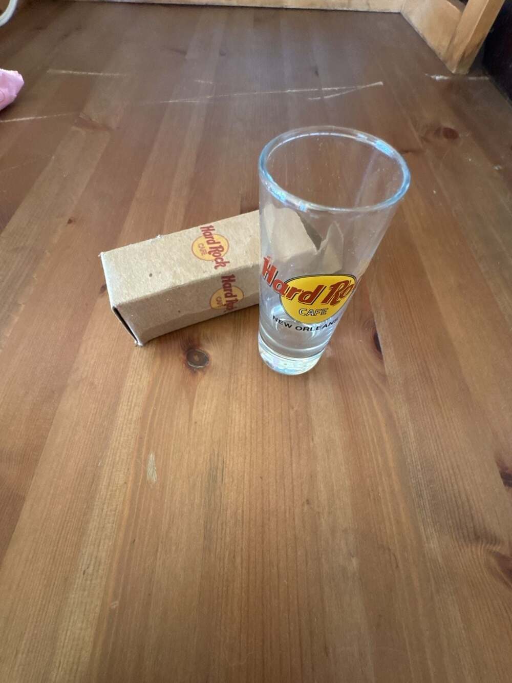Hard Rock Cafe New Orleans 4 inch Tall Shooter Double Shot Glass with Original B